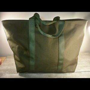 LL Bean Army Green Yoga Bag Tote Carry On Luggage